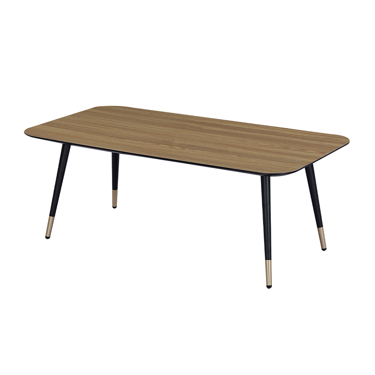 Table basse rectangulaire dimensions 110 x 60 cm en finition mélaminé imitation chêne - MATIS